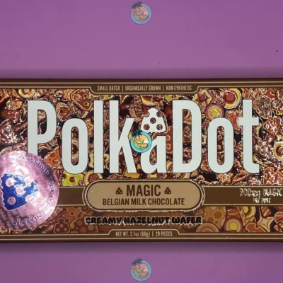 PolkaDot Mushroom Bars Creamy Hazelnut Wafer