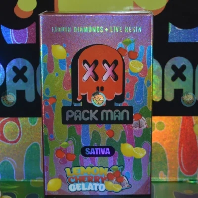 Pack Man Disposable Vapes LEMON CHERRY GELATO PT