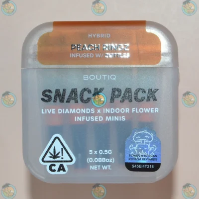 BOUTIQ INFUSED MINIS PEACH RINGZ