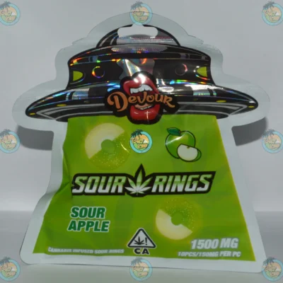 Devour Gummies Sour Apple Rings