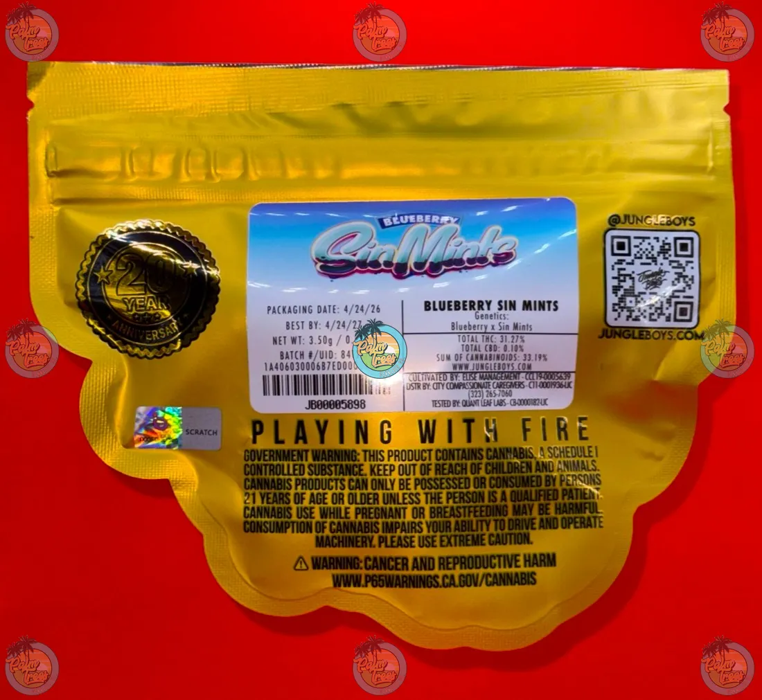JUNGLE BOYS 20TH ANNIVERSARY BLUEBERRY SIN MINTS