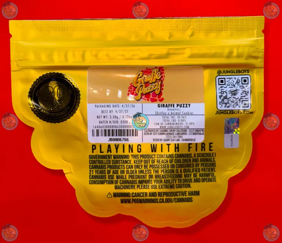 JUNGLE BOYS 20TH ANNIVERSARY GIRAFFE PUZZY